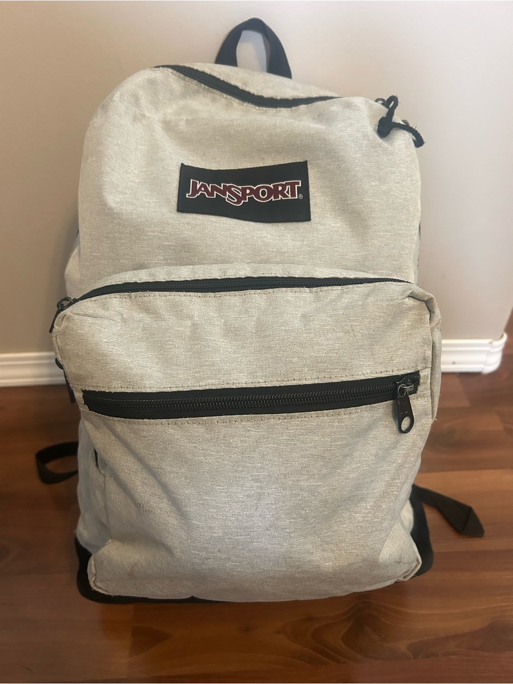 Jansport Heather Gray Everyday Backpack with Black Accents